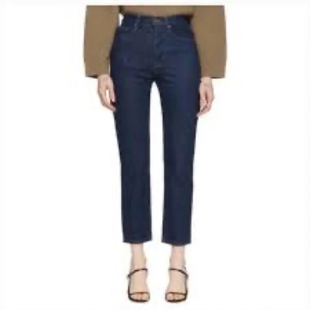 Frame Le Original High Rise Straight Leg Button Fly Jeans Vintage Rinse - Sz 32